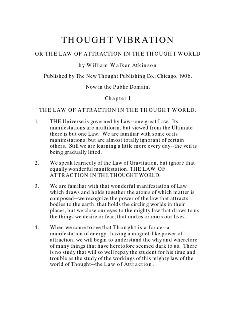 Law of Attraction | PDF