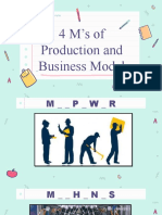 4 Ms of Production and Business Model