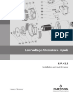 Low Voltage Alternators - 4 Pole: Installation and Maintenance