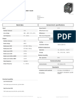 Data Sheet For SINAMICS V20: Rated Data General Tech. Specifications