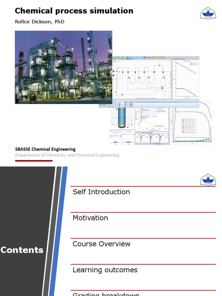 Chemical Process Simulations CHE 312 Lec 1 | PDF | Simulation ...