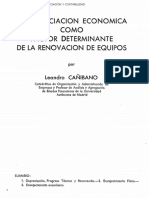 La Depreciacion Economica Como Factor Determinante DE La Renovacion de