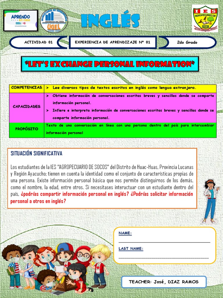 2do Grado Semana 1 INGLÉS | PDF | Science | Ciencia y Tecnología