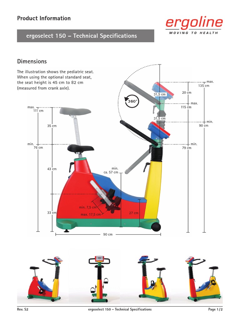Product Specs for Ergoselect 150 Pediatric Ergometer | PDF ...