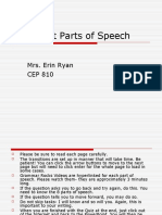 The Eight Parts of Speech- Final PP