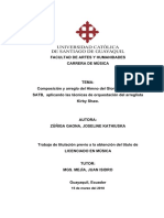 Composición y Arreglo Del Himno Del Gloria en Formato SATB, Aplicando Técnicas de Orquestación Del Arreglista Kirby Shaw, 2018, 88 PG