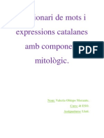 Mots I Expressions Catalanes Amb Component Mitològic.