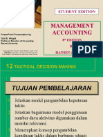 Chapt 12 Tactical Decision Making
