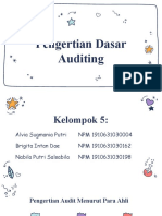 Pengertian Dasar Auditing - Kelompok 5 - Kelas 4C