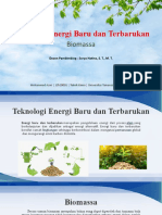 Teknologi Energi Baru Dan Terbarukan - Biomassa
