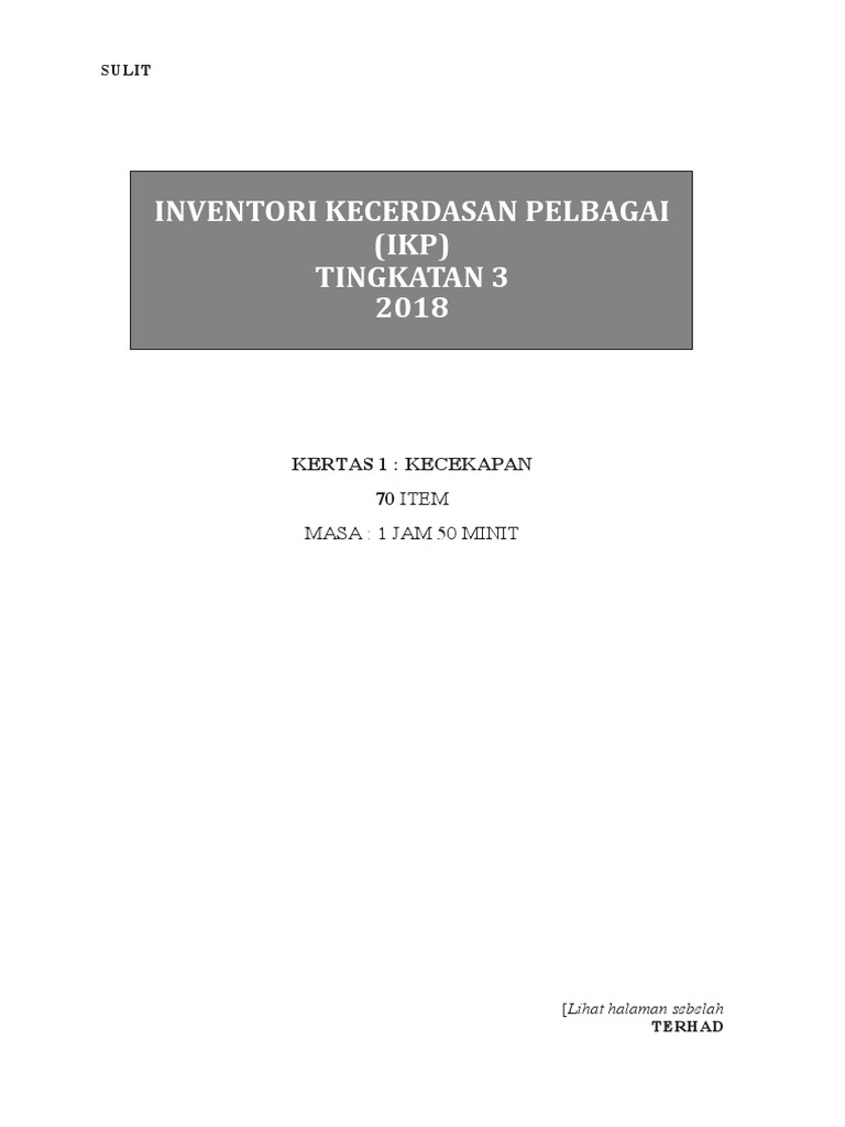 2018 Ppsi Ikp Tingkatan 3 Pdf