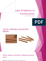 Common Problems in Construction