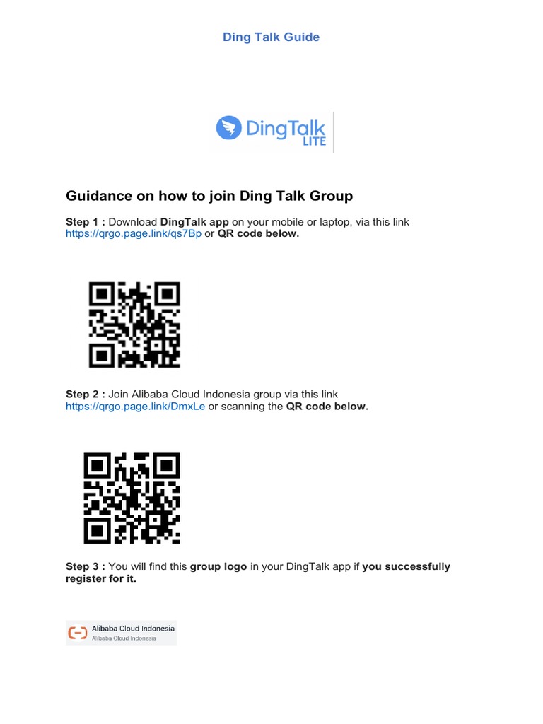 DingTalk Group Guideline | PDF | Career & Growth