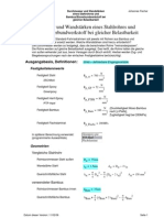 Durchmesser Und Wandstärken Eines Stahlrohres Und Bambus/Bioverbundwerkstoff Bei Gleicher Belastbarkeit