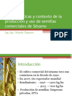 Características y Contexto de La Producción y Uso de Semillas Comerciales de Sésamo