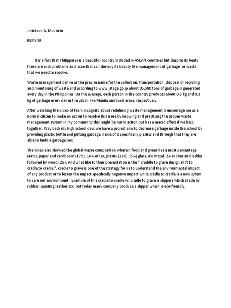 Waste Management Challenges in the Philippines | PDF