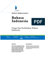 Modul 2 Fungsi Dan Kedudukan Bahasa Indonesia