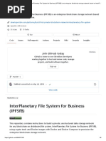 Interplanetary File System For Business (Ipfsfb)