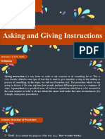 Asking and Giving Instructions: Languange Function
