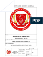 CATV NCII-CORE 2. Lay Out and Install Fiber-Optic-Coaxial Cables