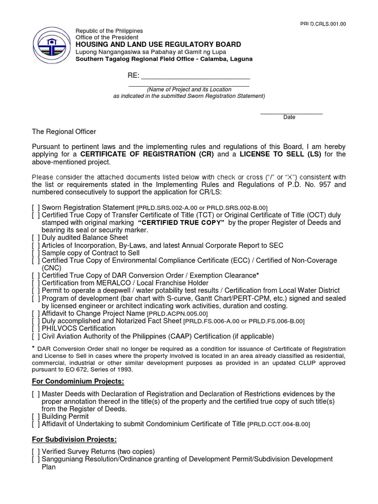 PRLD - CRLS.001.00 - Application For CR-LS | PDF | Notary Public ...