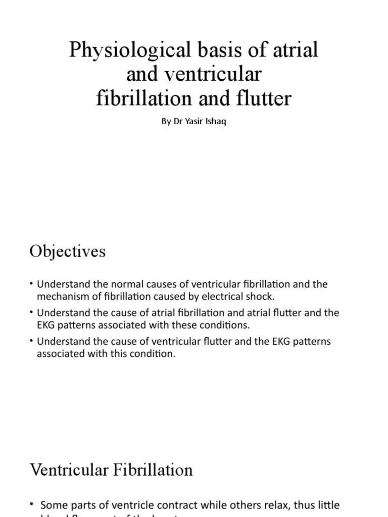 Atrial and Ventricular Fibrillation Explained | PDF ...