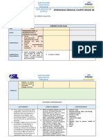 Proposito de Aprendizaje Semanal DPCC 4to Secundaria-Julio