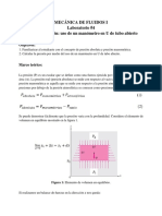 Laboratorio 4 Cálculo de Presión, Uso de Manómetro en U 2