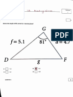 10 SL SQ Trig: What Is The Length of OF, Correct To 1 Decimal Place?