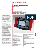 Portable Data Recorder: 5.7" Colour Touchscreen Up To 38 Sensors Can Be Connected Automatic Sensor Recognition