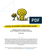 Living Water - COVID-19 and Church Response - Guide