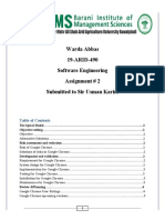 19-ARID-490 - Warda Abbas (Software Engineering - Assignment # 2)