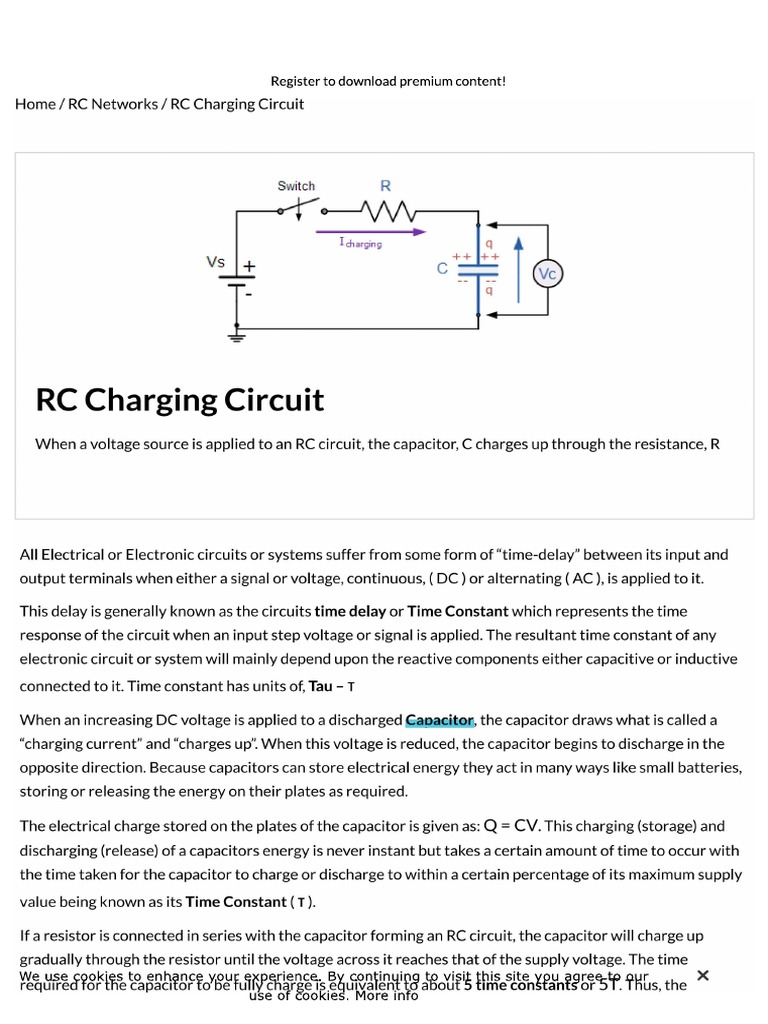 RC Circuit | PDF