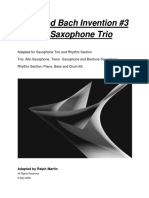 Jazzified Bach Saxophone Trio Invention 3