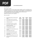 General Health Questionnaire