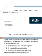 Group Technology and Cellular Manufacturing: Presented by