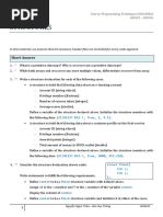 Structures: Short Answer