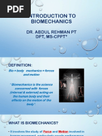 Introduction To Biomechanics