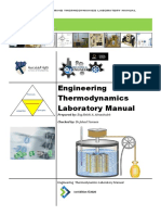 Me 0934345 Engineering Thermodynamics Laboratory Manual