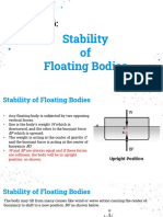 Hydraulics - Lecture 6 - Stability of Floating Bodies
