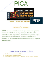 Diapositivas Genero Epico Daniel Pajaro