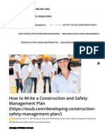 Developing Your Construction Safety Management Plan - eSUB Construction Software