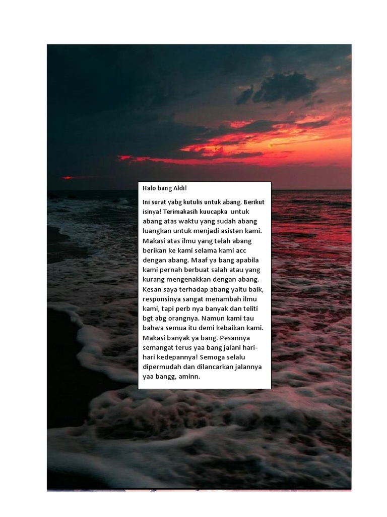 Surat Bang Aldi
