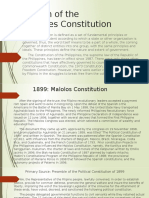 Evolution of The Philippines Constitution