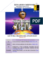 Lectura Orante Del Evangelio Domingo III Tiempo de Cuaresma