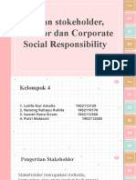 Stokeholder, Creditor Dan Corporate Social Responsility