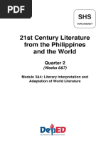 Module 3&4 - Quarter 2 - 21st Century Literature