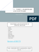 AS Unit 1 - Topic 1 Hardware and Software