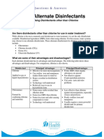 Alternate Disinfectants: Questions & Answers