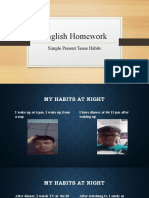 English Homework: Simple Present Tense Habits
